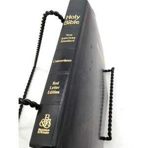 HOLY BIBLE CONCORDANCE RED LETTER EDITION New American Standard Black Cover